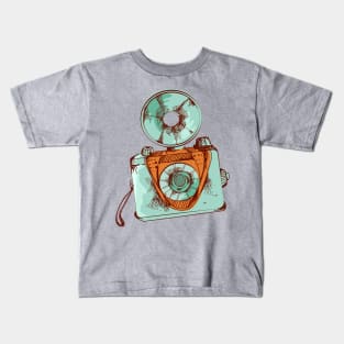 Old Camera Flash Kids T-Shirt